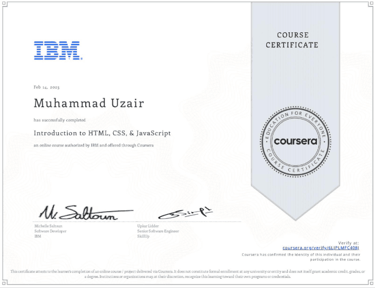 Introduction to HTML, CSS, & JavaScript