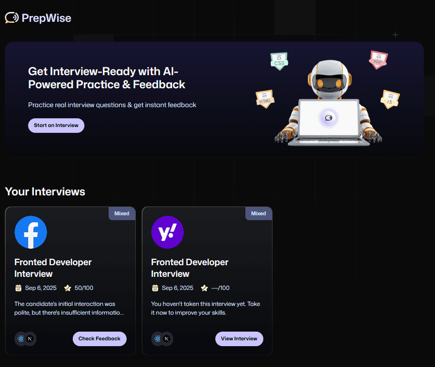 Job Interview Application